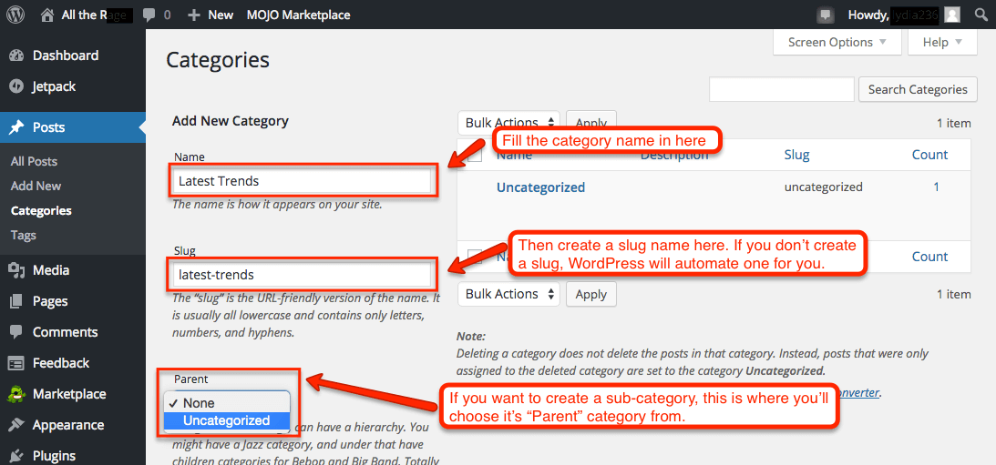 Assigning Tags and Categories in WordPress 